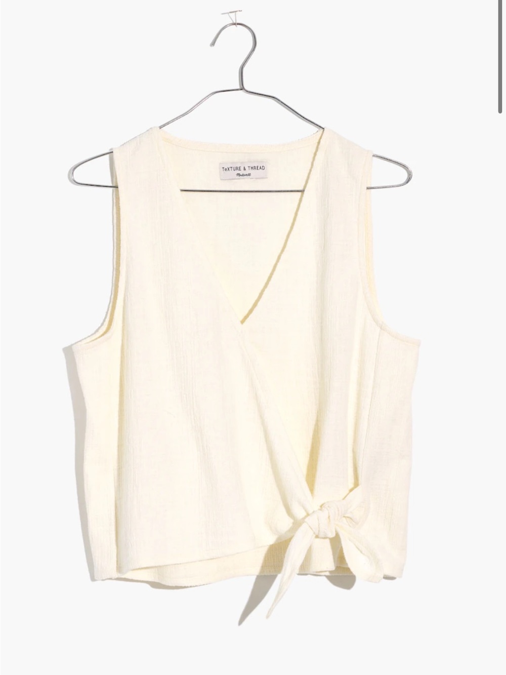Madewell Wrap Tie-Front Sleeveless Top